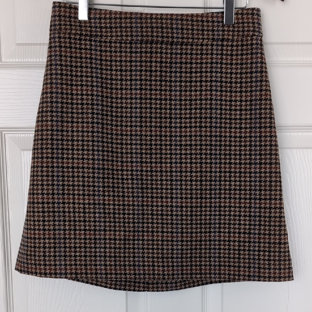 J.Crew Classic Houndstooth Skirt - Sz 4